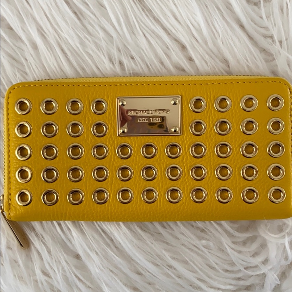 Yellow citrus Michael Kors wallet